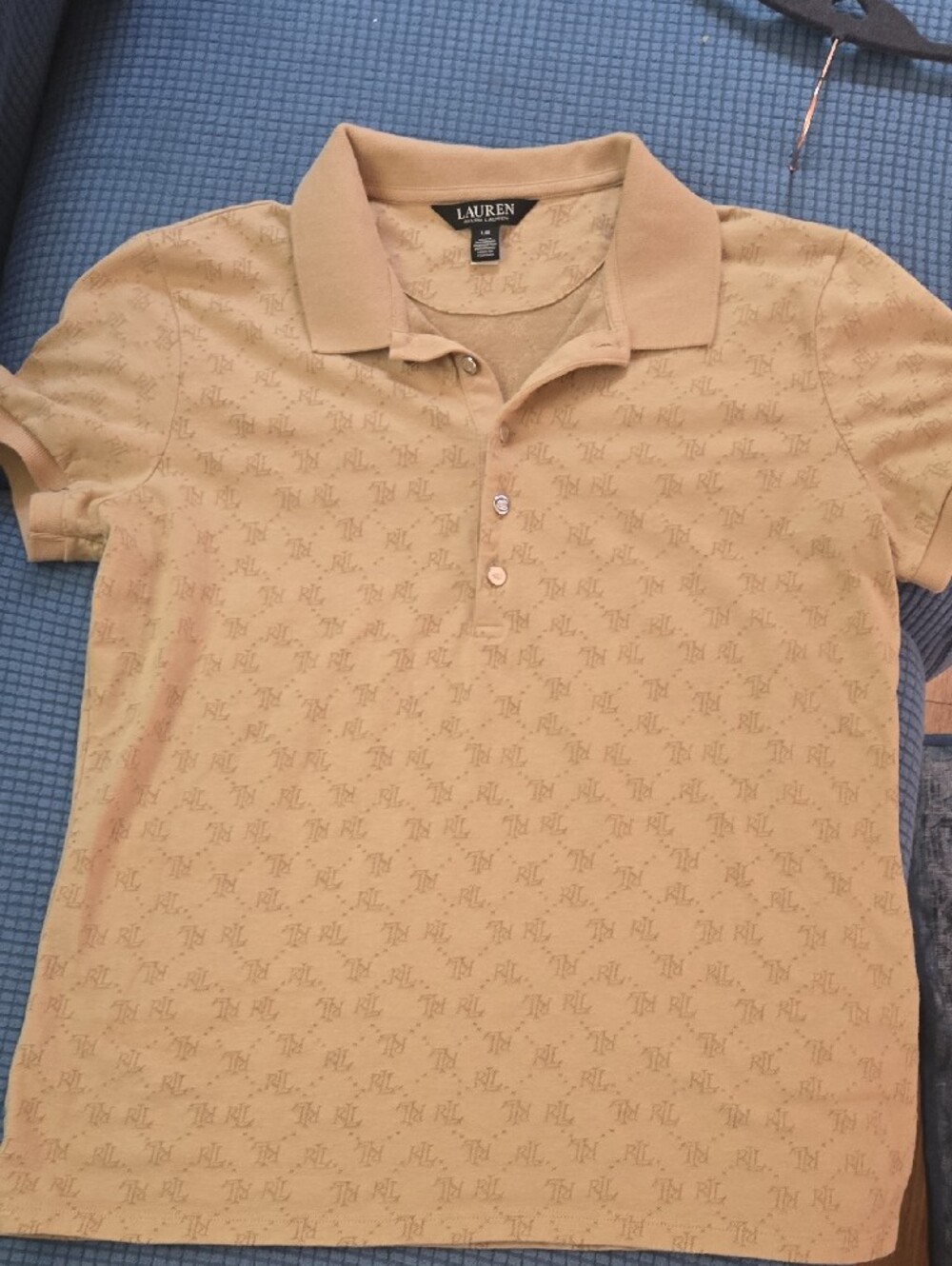 Lauren Ralph Lauren Tan Jacquard RL Polo